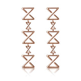 Drop Earrings In Rose Gold