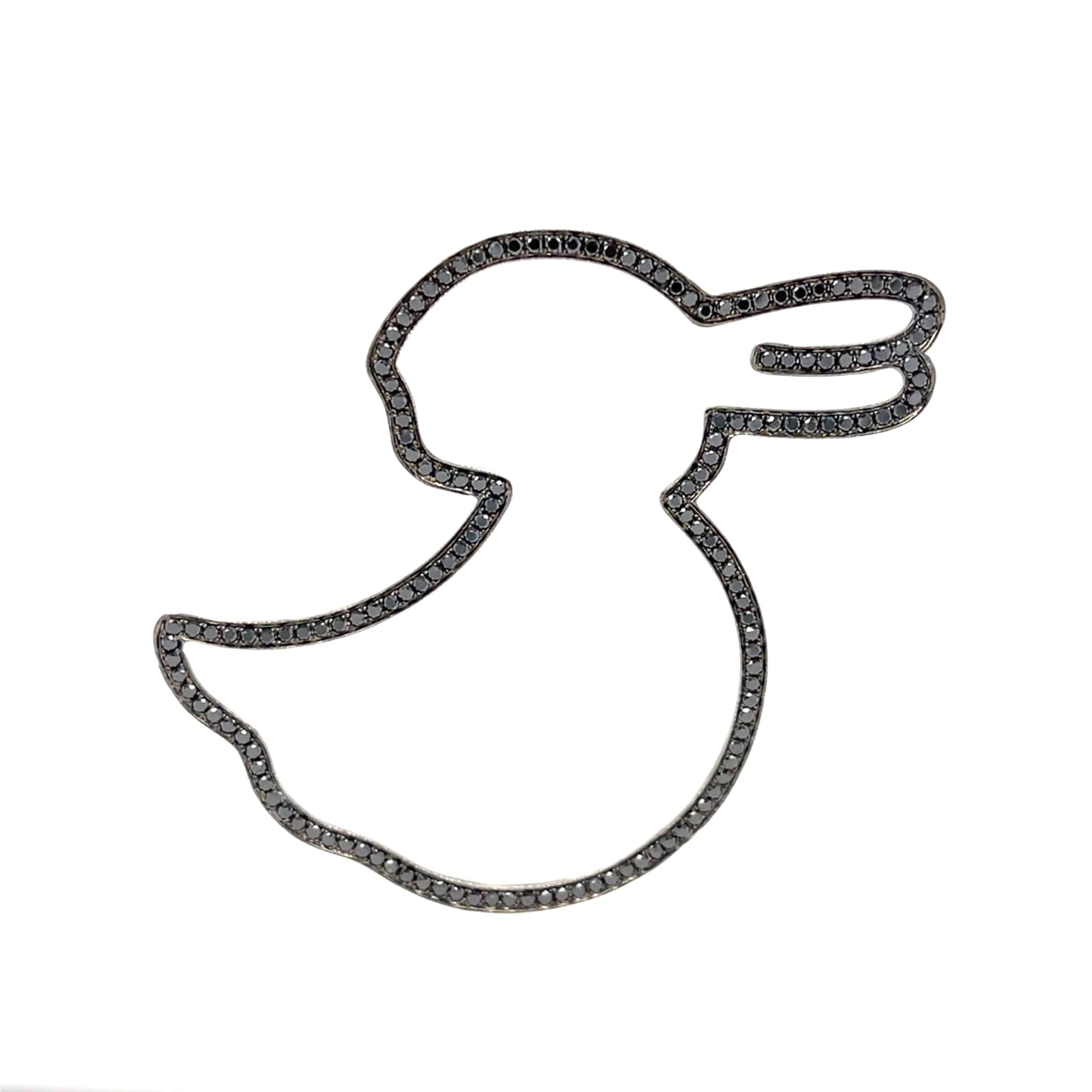 Ducky Rabbit Pin/Pendant - K.S. Sze & Sons