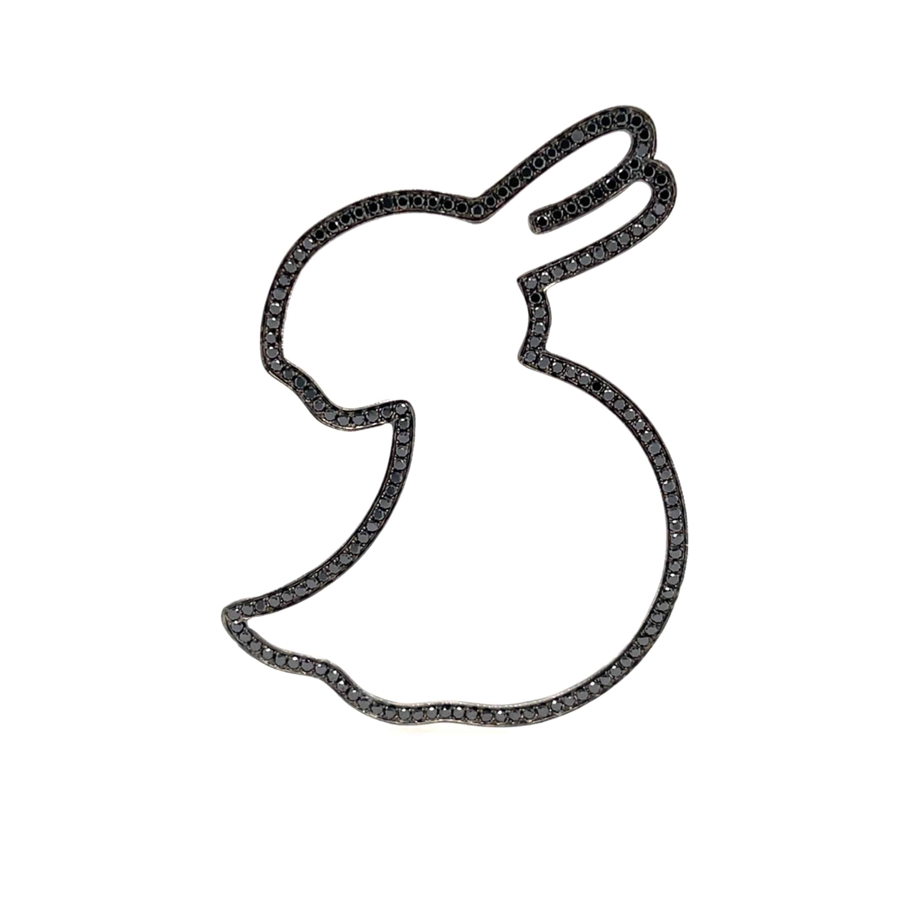 Ducky Rabbit Pin/Pendant - K.S. Sze & Sons