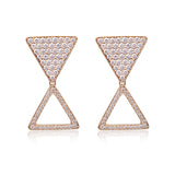 Duo Earrings In Rose Gold With Diamonds