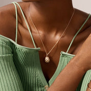 FABERGE Brushed Egg Pendant - K.S. Sze & Sons