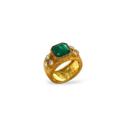 Emerald & Diamond Ring - K.S. Sze & Sons