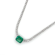Emerald & Diamonds Necklace