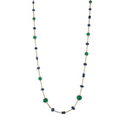 Emerald, Sapphire & Diamond Necklace - K.S. Sze & Sons