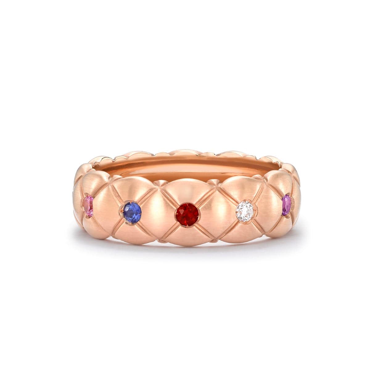 FABERGE Diamond & Multicolored Gemstones Ring