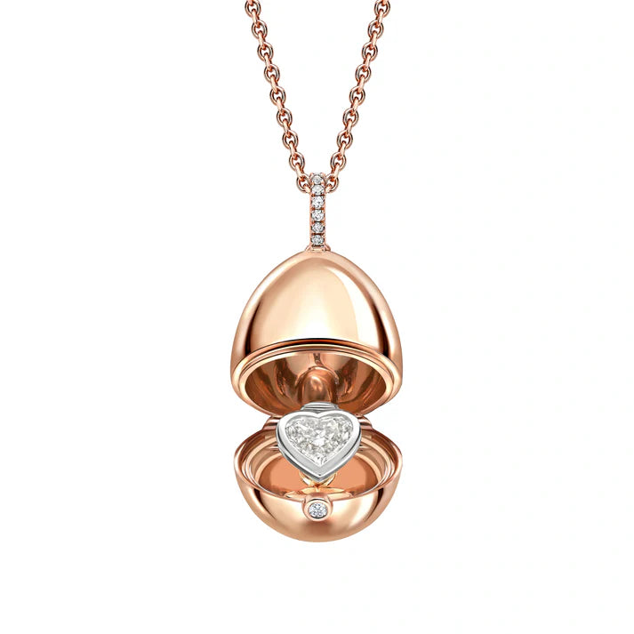 FABERGE Diamond Heart Surprise Locket - K.S. Sze & Sons