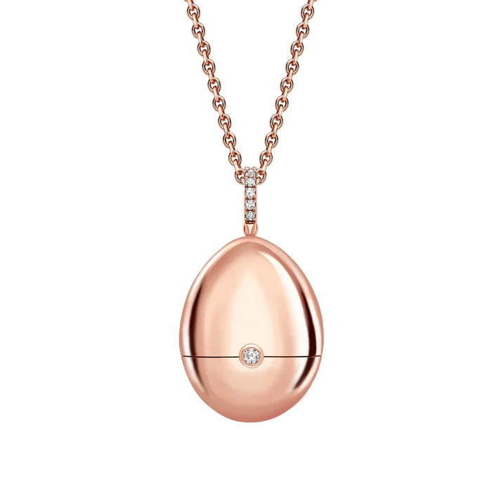 FABERGE Diamond Heart Surprise Locket - K.S. Sze & Sons