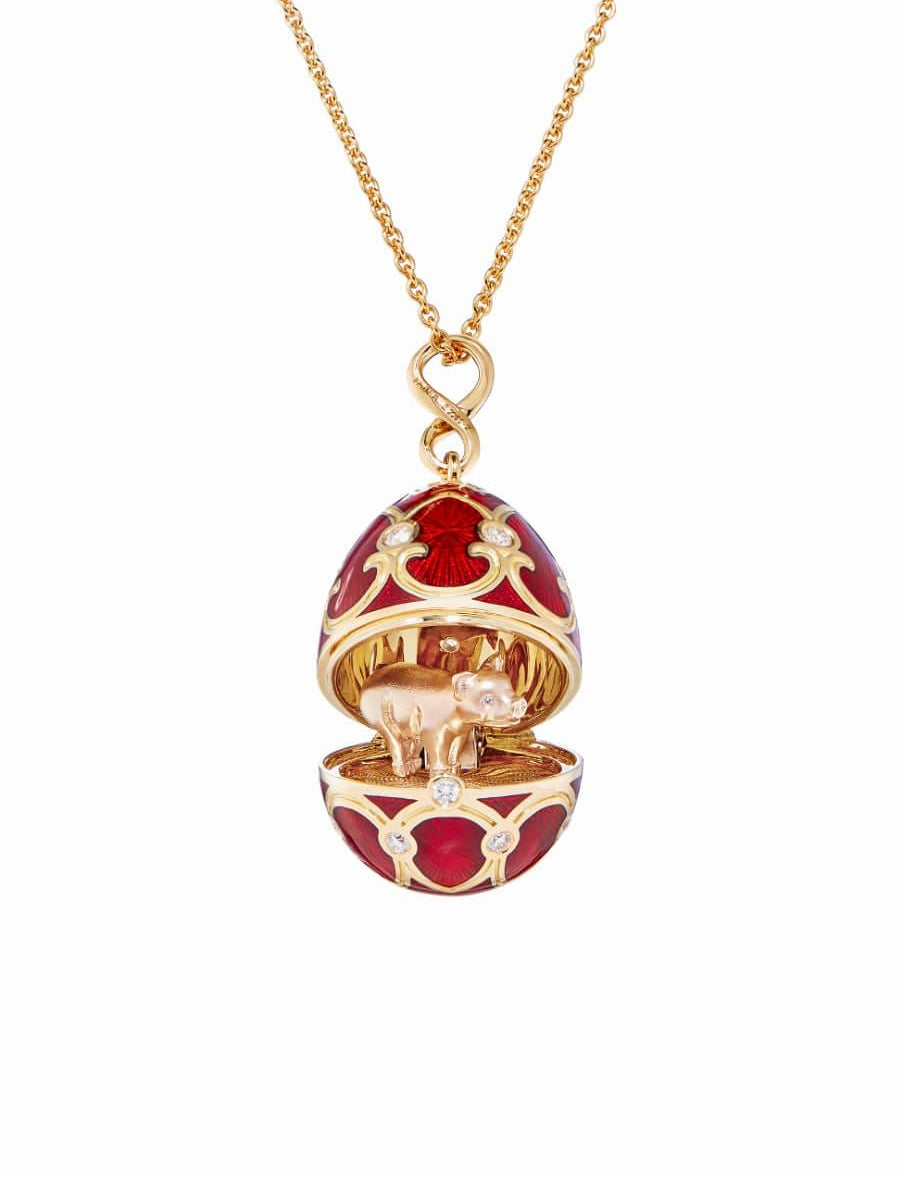 FABERGE Year Of The Pig Surprise Locket - K.S. Sze & Sons