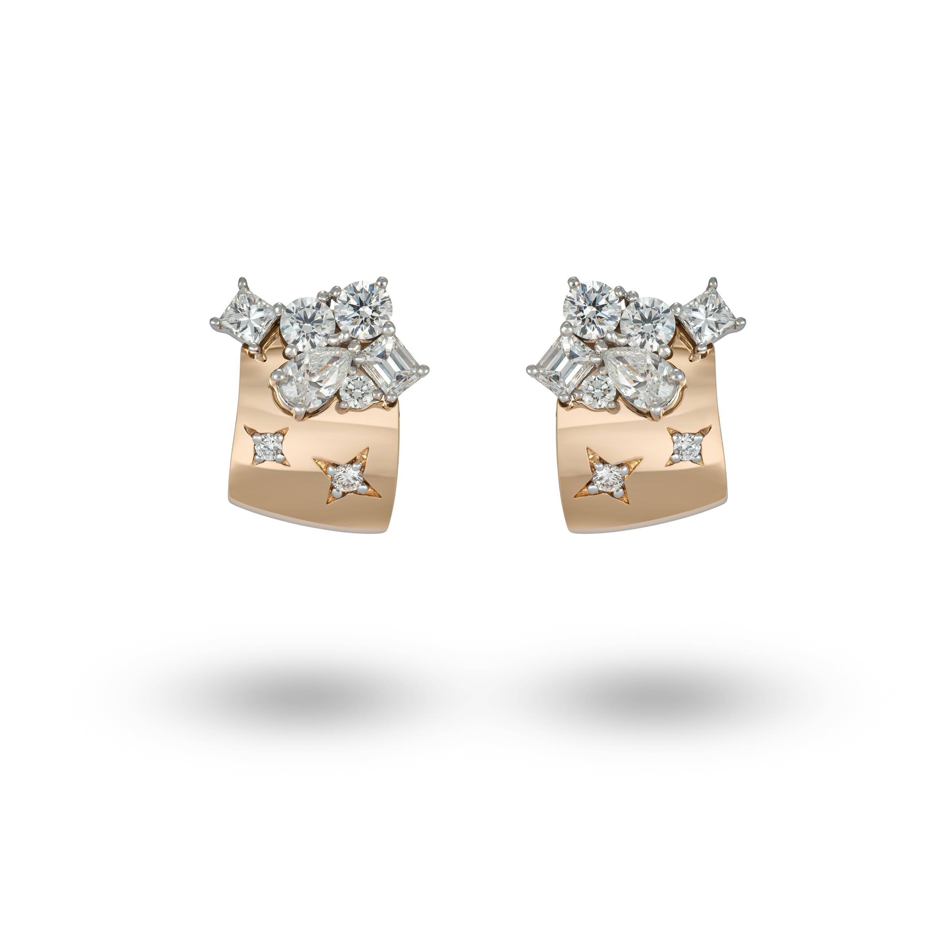 Fancy Shape Diamond Earrings