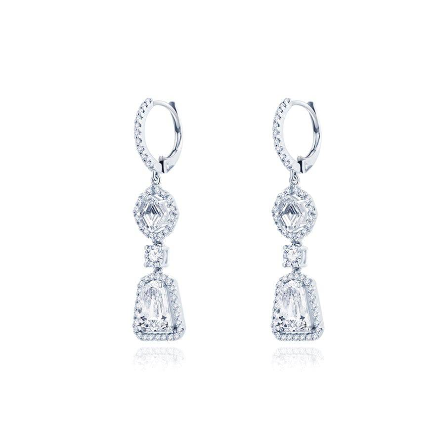 Fancy Shape Diamond Earrings - K.S. Sze & Sons