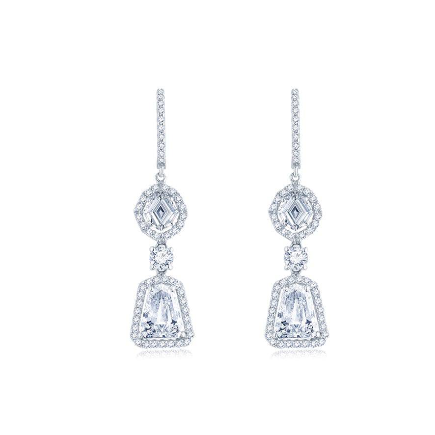 Fancy Shape Diamond Earrings - K.S. Sze & Sons