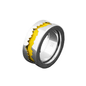 Fission Enamel - Ring in Silver with Colored Enamel - K.S. Sze & Sons
