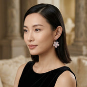 Pair Of Pink Diamond Earrings  - K.S. Sze & Sons