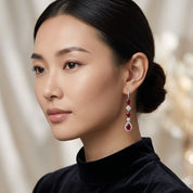 Ruby & Diamond Earrings - K.S. Sze & Sons