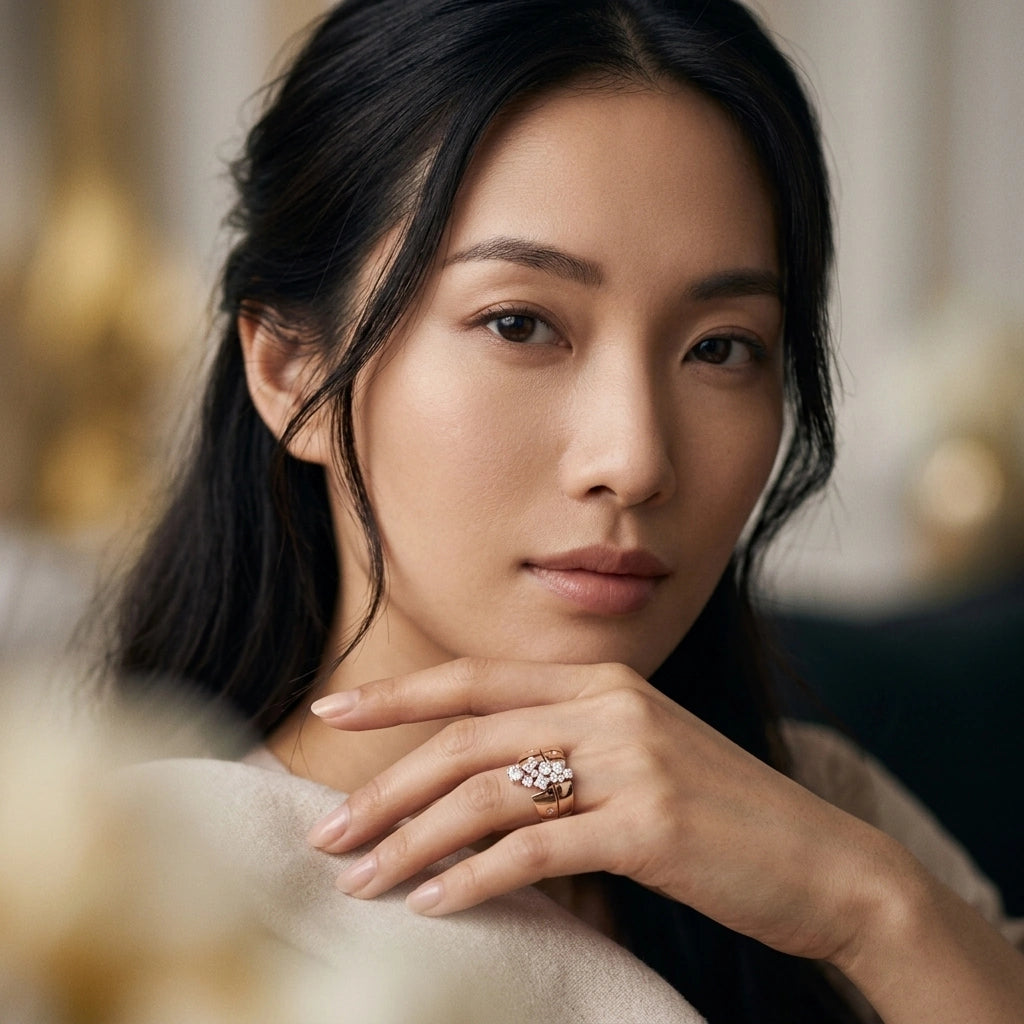 Starry Night Fancy Stackable Ring - K.S. Sze & Sons