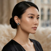 Keshi Pearl & White Diamond Earrings - K.S. Sze & Sons