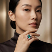 Apatite Diamond Ring - K.S. Sze & Sons