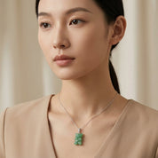 Jade Gummy Bear Pendant - K.S. Sze & Sons