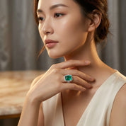 Colombia Emerald & Diamond Ring - K.S. Sze & Sons
