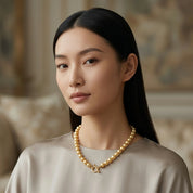 Golden South Sea Pearl Necklace - K.S. Sze & Sons