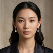 South Sea & Tahitian Pearl Diamond Earring - K.S. Sze & Sons