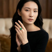 Jade & Diamond Ring - K.S. Sze & Sons
