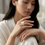 Aurora White South Sea Pearl Ring - K.S. Sze & Sons