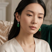 Tsavorite & Diamond Drop Earrings - K.S. Sze & Sons