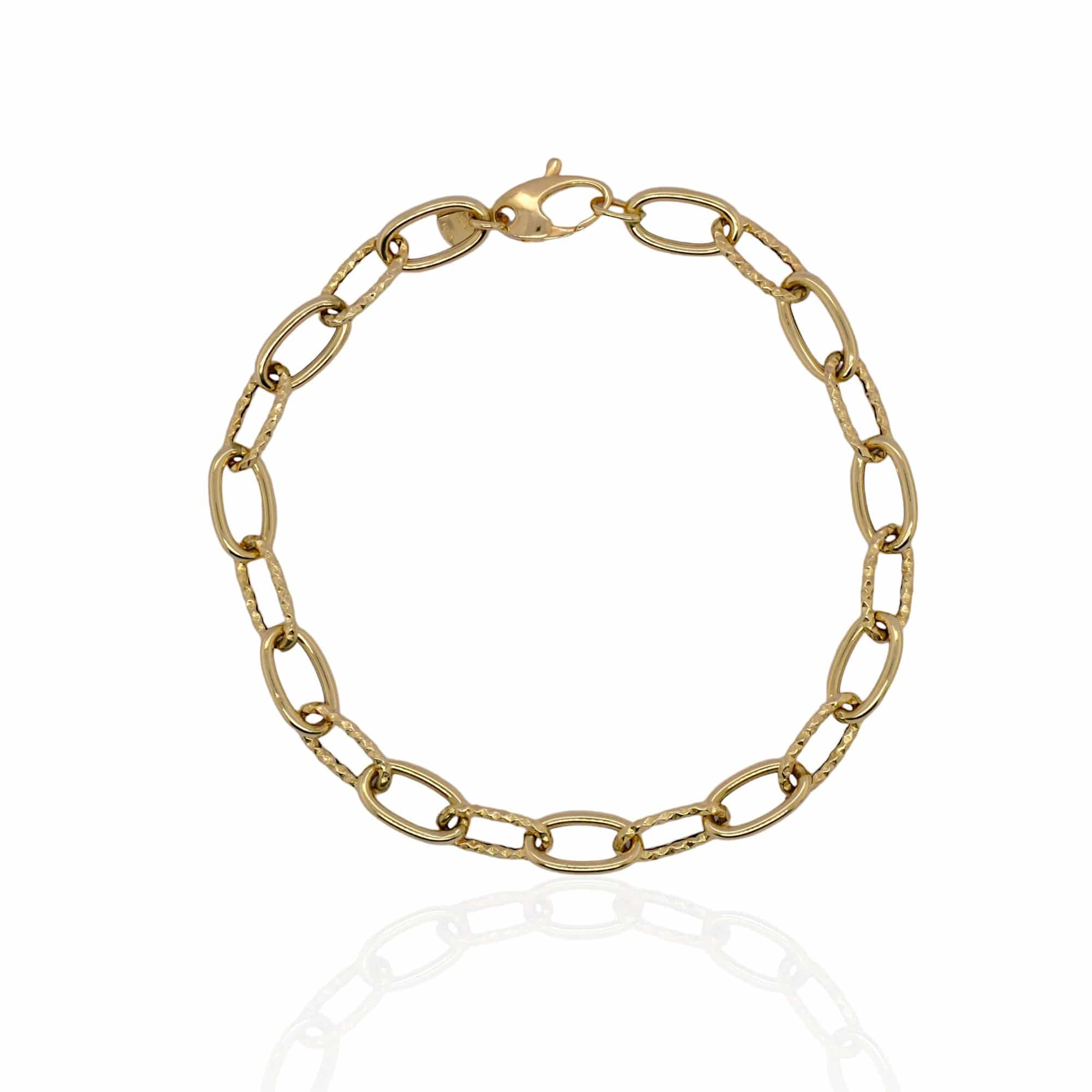 Gold Bracelet with Diamond Charms - K.S. Sze & Sons