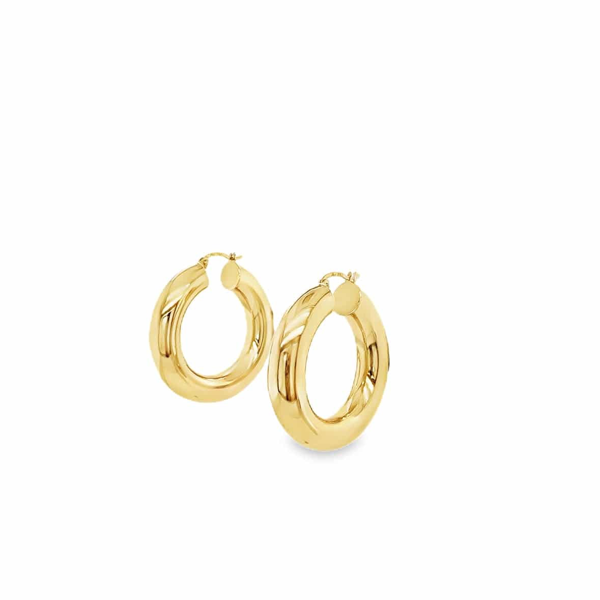 Gold Hoops, Medium - K.S. Sze & Sons