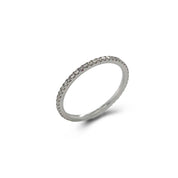 Grey Diamond Line Ring - K.S. Sze & Sons