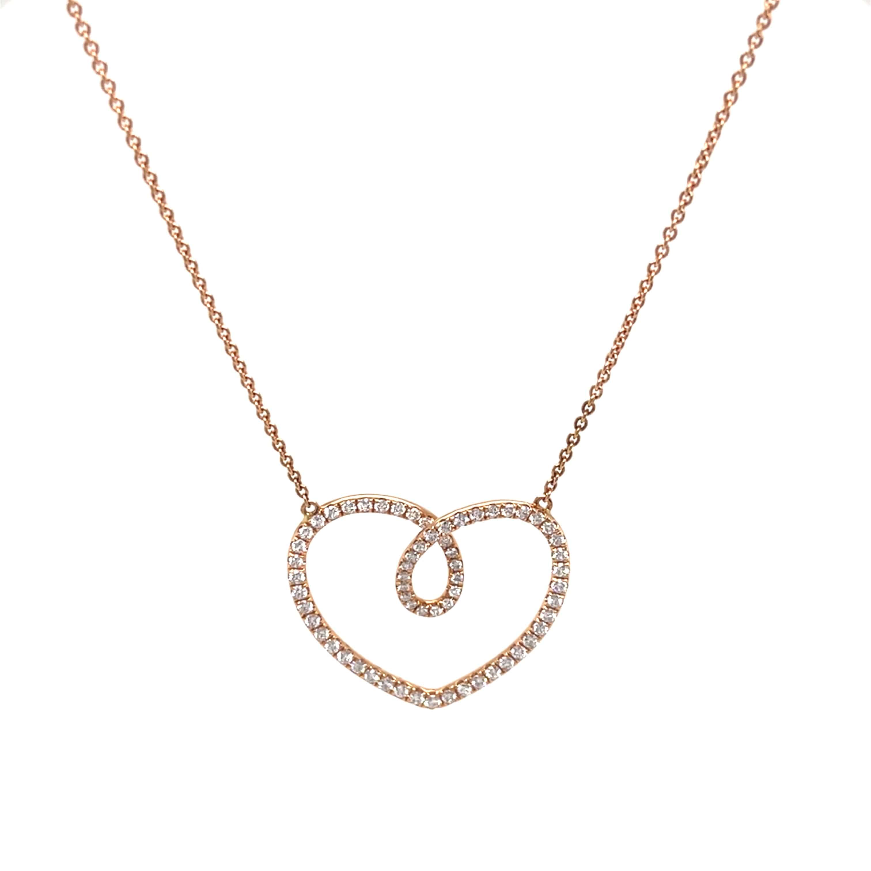 Heart Shaped Diamond Necklace - K.S. Sze & Sons