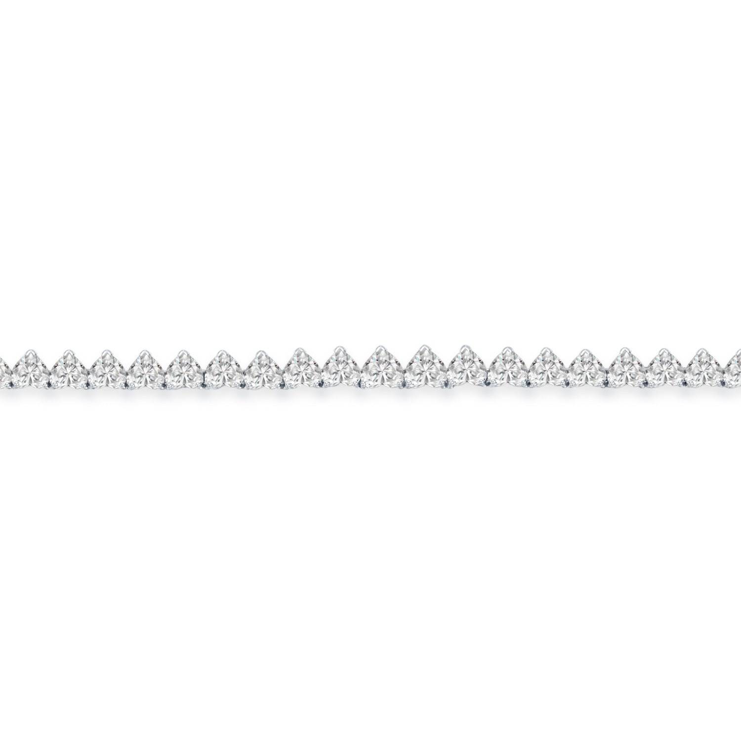 Diamond Heart Tennis Necklace - K.S. Sze & Sons