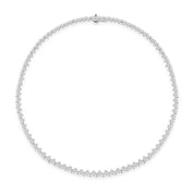 Diamond Heart Tennis Necklace - K.S. Sze & Sons