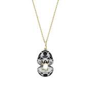 FABERGE Guilloché Enamel Penguin Surprise Locket - K.S. Sze & Sons
