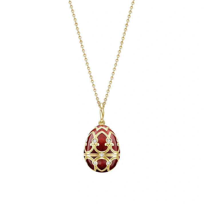 FABERGE Guilloché Enamel Year of the Dragon Surprise Locket - K.S. Sze & Sons