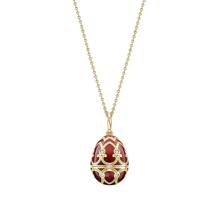 FABERGE Guilloché Enamel Year of the Pig Surprise Locket - K.S. Sze & Sons
