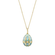 FABERGE Turquoise Guilloché Enamel Clover Surprise Locket - K.S. Sze & Sons