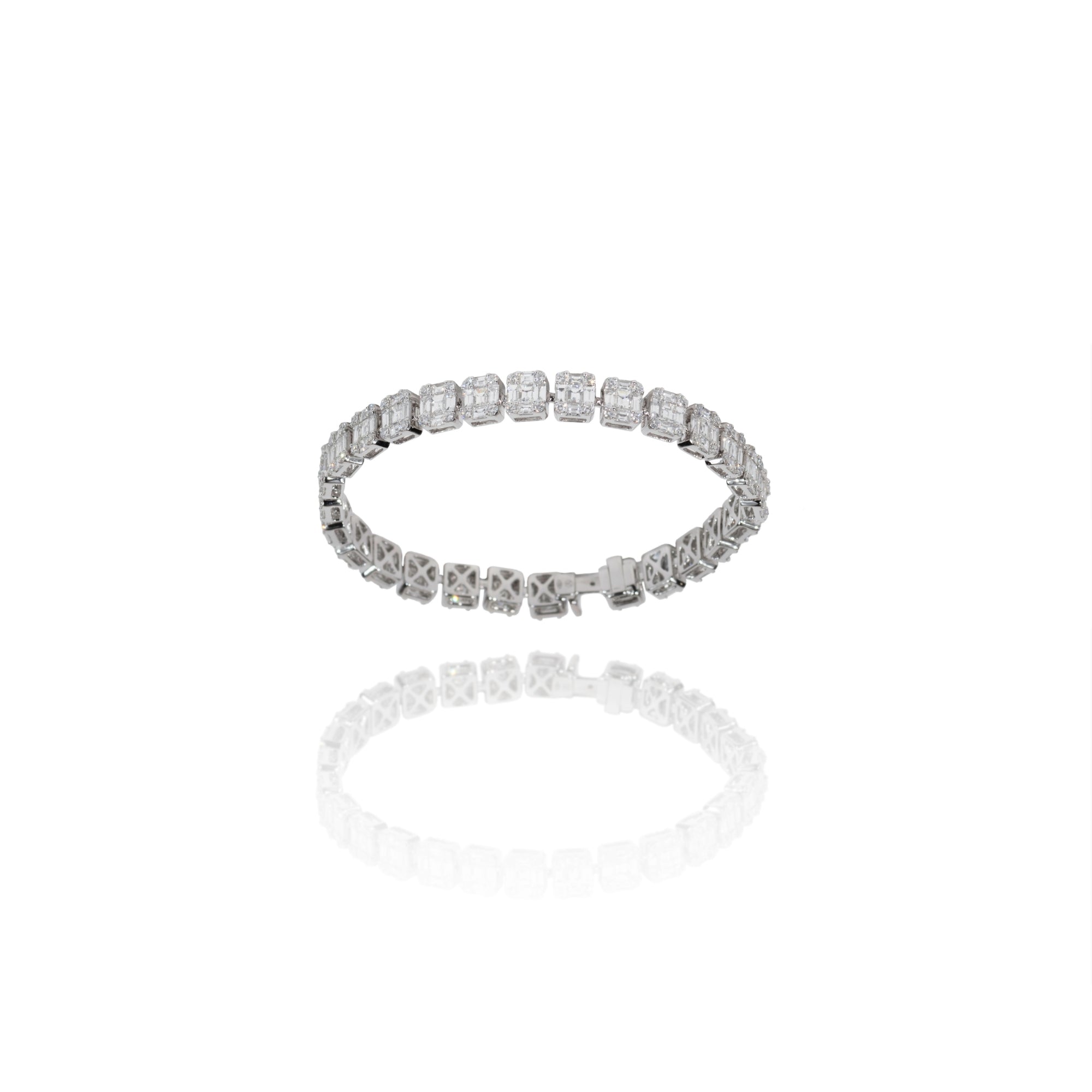 Illusion Tennis Bracelet - K.S. Sze & Sons