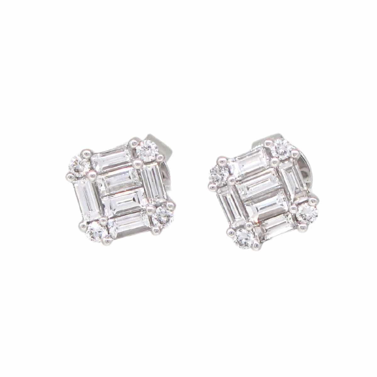 Illusion Diamond Earrings - K.S. Sze & Sons