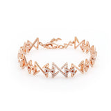 Infinity Bracelet in Rose Gold with Diamonds