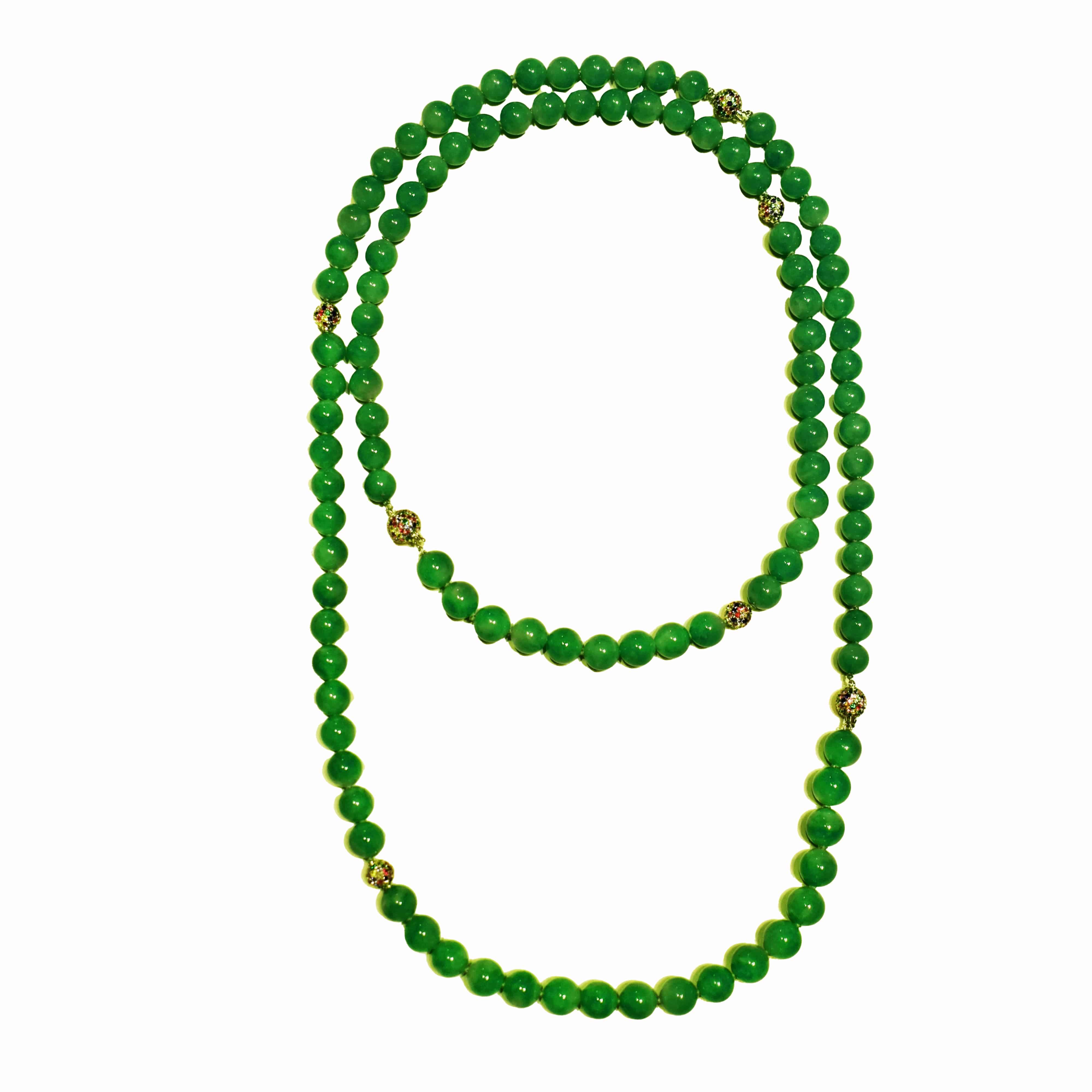 Jade Beads Necklace - K.S. Sze & Sons