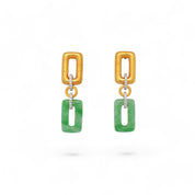 Jade Chain Earrings - K.S. Sze & Sons