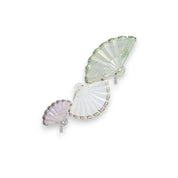 Jade, Diamond, Amethyst & Tsavorite Fan Brooch/Pendant