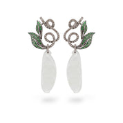 Jade Feicui Earrings - K.S. Sze & Sons