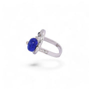 Jade, Tanzanite, Sapphire & Diamond Ring - K.S. Sze & Sons