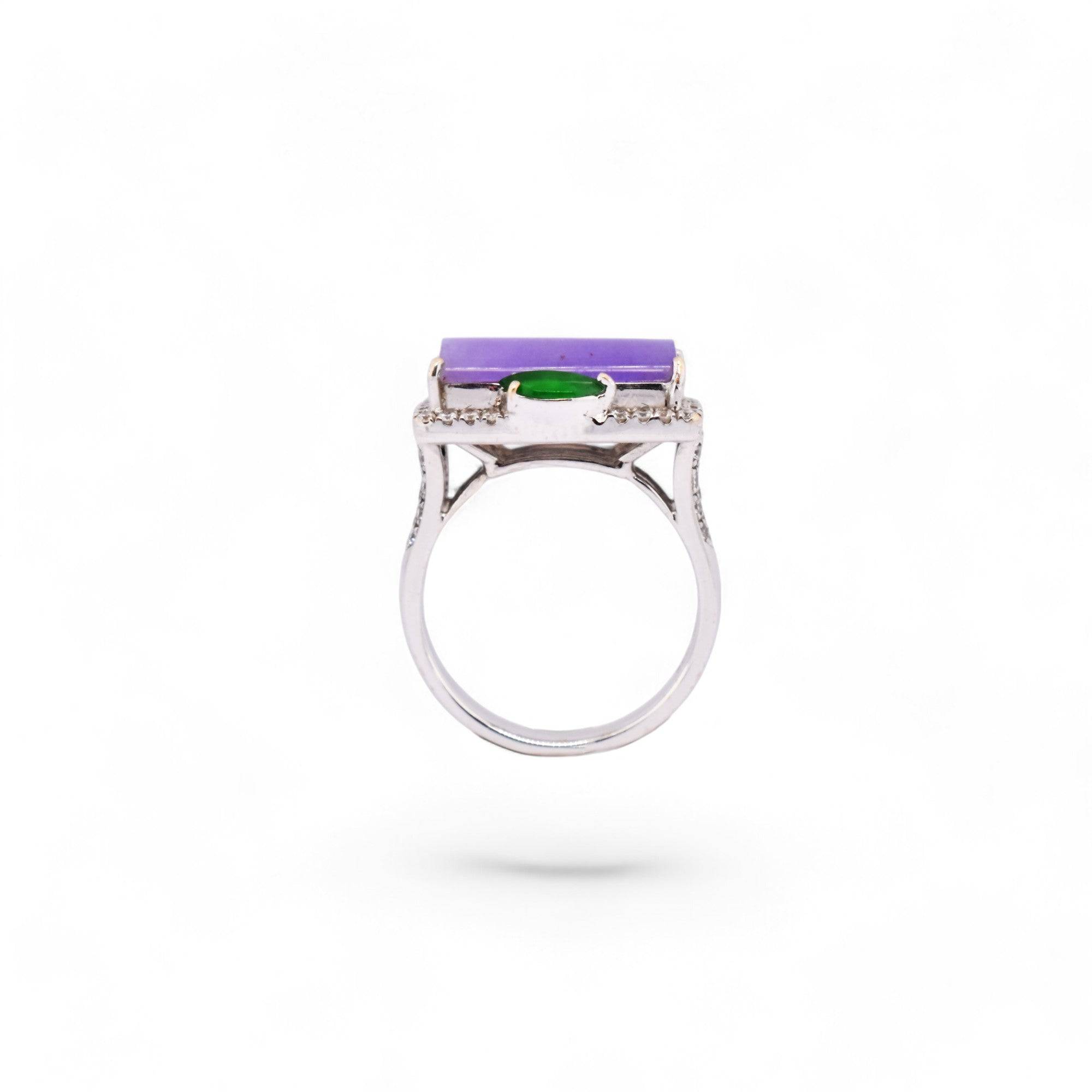 Lavender Jade Ring - K.S. Sze & Sons