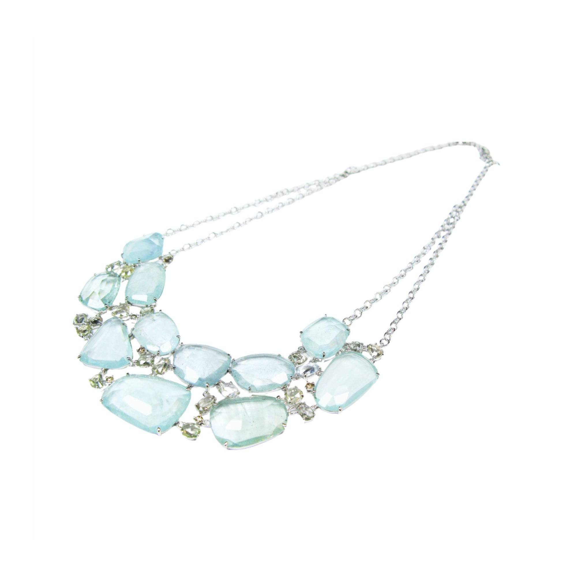 Layered Aquamarine Necklace - K.S. Sze & Sons