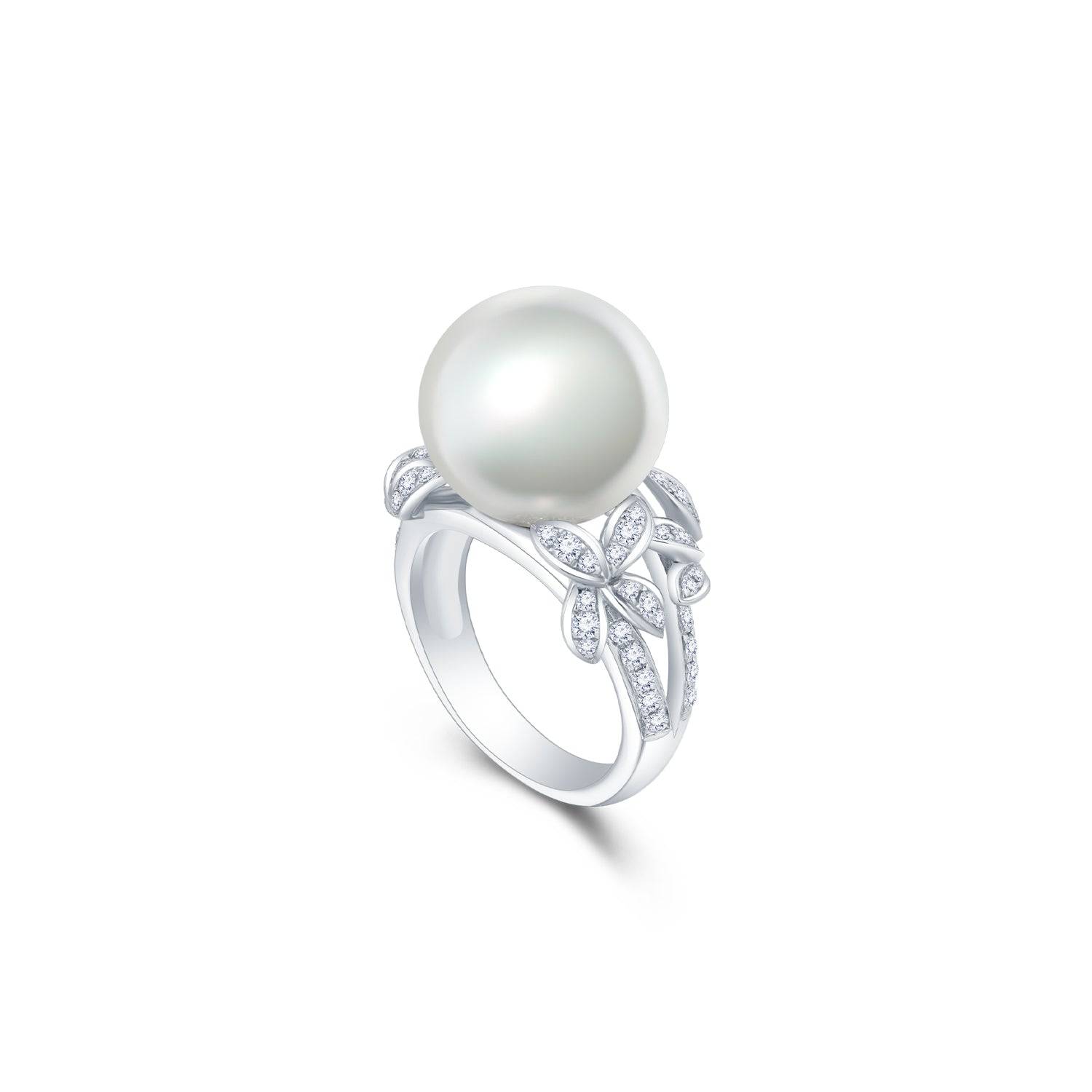 Luxe White South Sea Pearl Ring - K.S. Sze & Sons