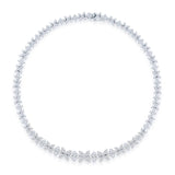 Marquise Shaped Diamond Necklace